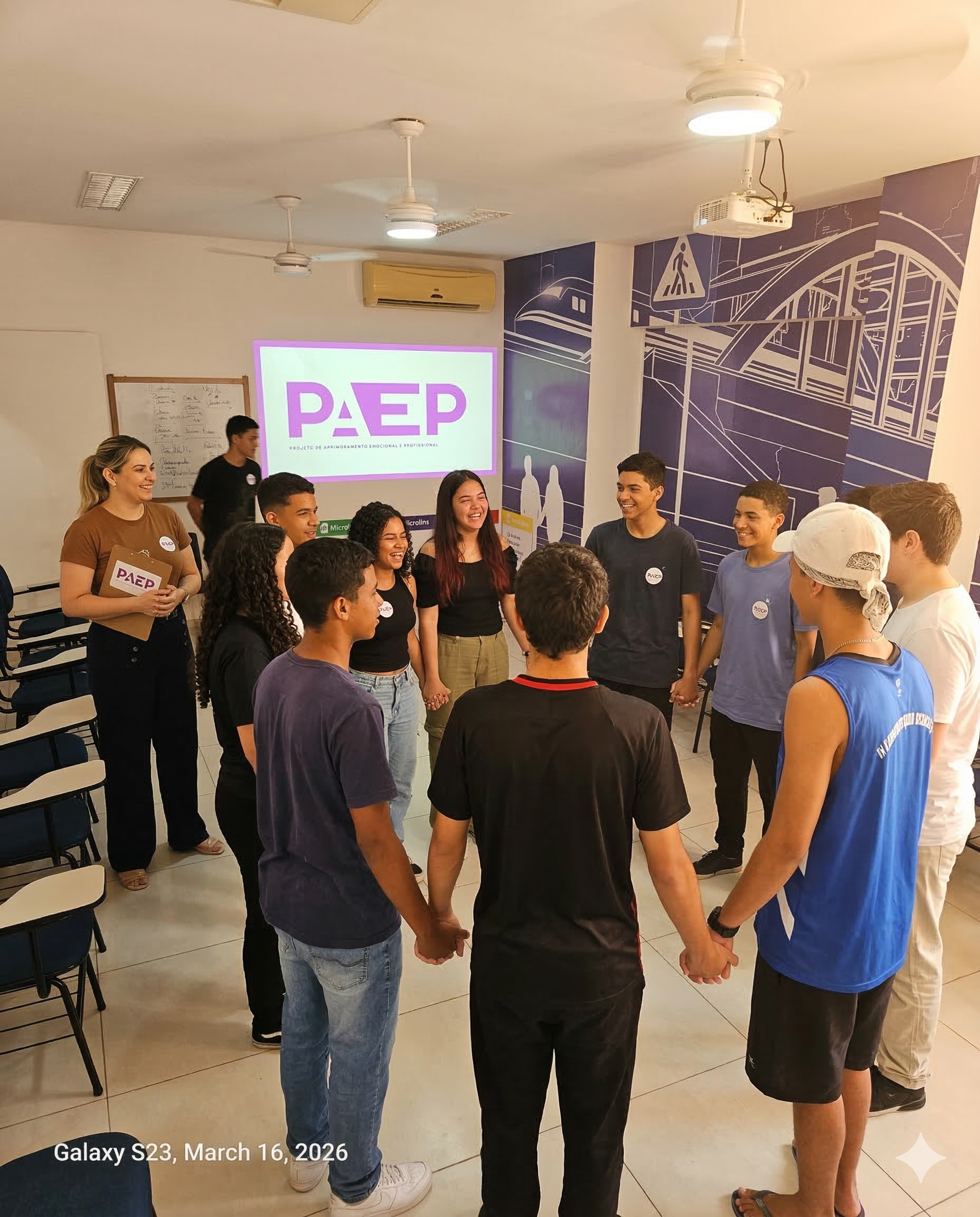 Dinâmica de grupo no treinamento PAEP Bauru