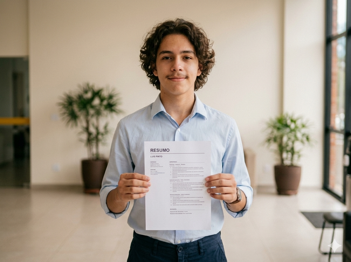 Jovem buscando primeiro emprego em Bauru